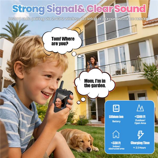Amoria Wearable Video Walkie Talkies