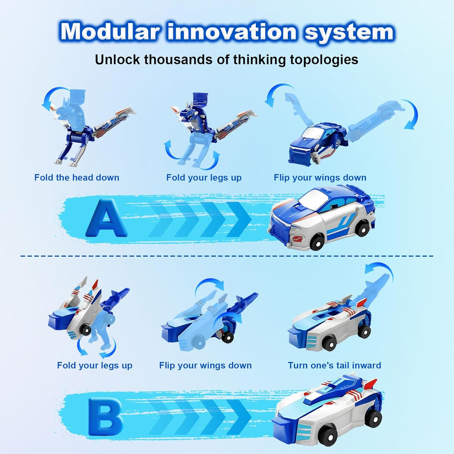 Amoria Magnetic Transformer Car